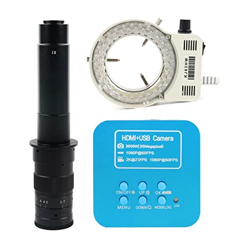 �������L�b�g 3.6mp 2K�Y�Ɨp�d�q�������A�͂񂾌����� �����������Y�A�_�v�^�[ (Color : 300X and LED)