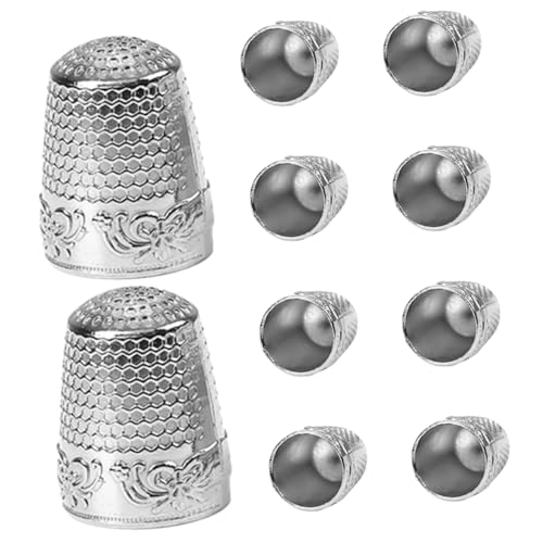 ERINGOGO Convenient Sewing Thimble Kit 10pcs Thimble Finger for Embroidery Quilting Craft