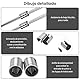 4 Stück LM20UU Linearkugellager, 20 mm ID 32 mm OD 42 mm Breite Linear Motion Shaft Kugellagerbuchse für CNC Maschine 3D Drucker