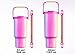 Meoky 40 oz Tumbler with Handle and Straw, Insulated Water Bottle, Stainless Steel Travel Mug, Keeps Cold for 34 Hours, 100% Leak Proof, Fits in Car Cup Holder (Carnival)