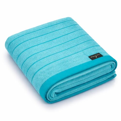 Image of NAUTICA Quick Dry Towel -1pc Bath Towel (ridgeport) | 500 GSM l 30 x 60 inch | Quick Dry Large Pool & Travel Towel | Blue
