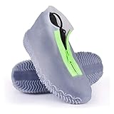 Einfach zu bedienen und zu tragen --- Das hochelastische Material unserer Silikon-Überschuhe ist für alle Schuhe geeignet und lässt sich leicht tragen und zerlegen. Wasserdichte Überschuhe sind weich und kompakt, sodass Sie sie zusammenklappen und zum Pendeln oder Reisen in die Tasche stecken können.
