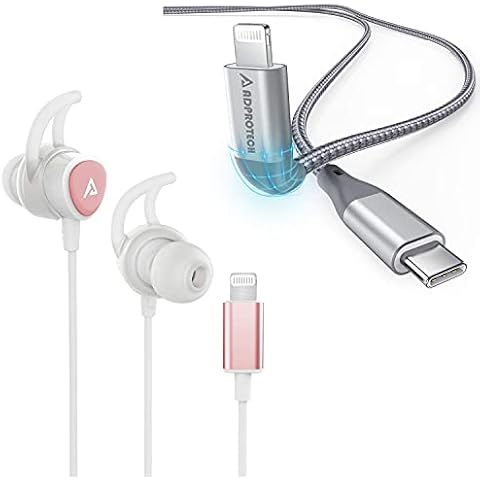 ADPROTECH 6ft USB C to Lightning Cable+ Lightning Earbuds Cover