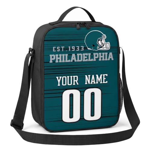 Image of Philadelphia Lunch Bag Custom Name and Number Personalized Gifts
