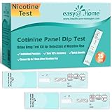 Easy@Home 25 Pack Nicotine Urine Test Strips Kit, Sensitive Rapid Testing Detection 200 ng/mL #ECOT-114