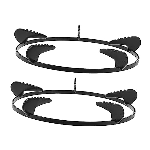 FUNNETOYU 2 piezas Soporte para Fogón de Gas Estante Antideslizante para Cocinas para Olla y Sartén Accesorio de Cocina Práctico y Resistente Control de Calor Seguro