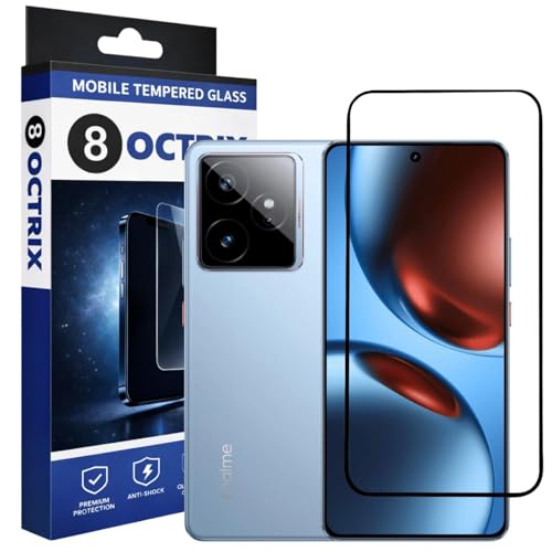 Image of Premium Military-Grade Tempered Glass Screen Protector Compatible for Realme GT 7 / GT 7T / GT 7 Dream Edition 5G with Edge-to-Edge Coverage - Case Friendly, Anti-Scratch & Bubble-Free Installation Kit