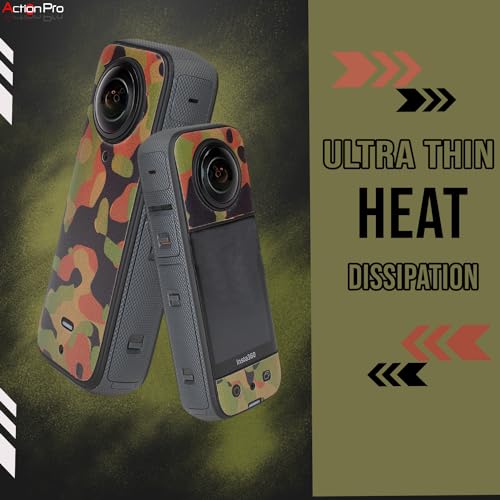Image of Action Pro Camera Waterproof Skin Compatible with Insta360 X3 Action Camera (Army)