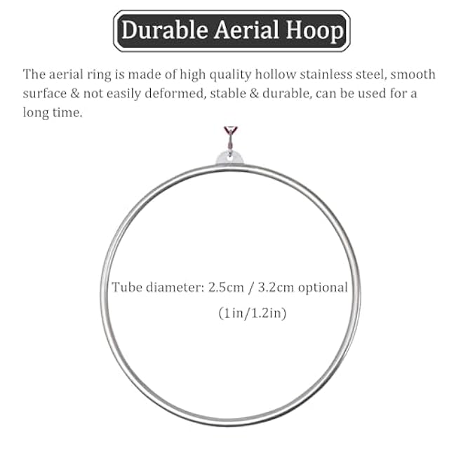 Professional Aerial Lyra Hoop Kit with Complete Rigging Hardware for Circus Fitness and Performance Training