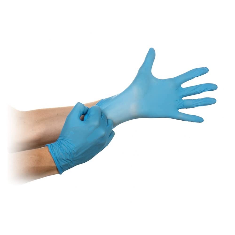 Mediawave Store - Pack 1000pz Guanti Monouso ITCO Synguard Nitrile Qualità Premium Uso Sanitario, Guanti Usa e Getta, Protezione, Senza Lattice, Senza Polvere, Anallergici, Resistenti (S)