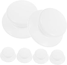 EXQUIMEUBLE 6pcs Pot Top Beads Universal Lids Universal Pan Lid Tea Handle Cookware Lid Replacement Knob Plastic White Pot Lid Knob Cover Replaceable Lid Knob Replaceable Lid Handle Mini Tool