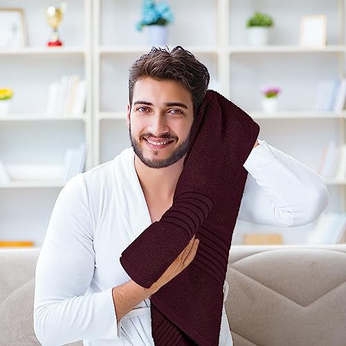 Image of Utopia Towels Luxurious Bath Towels Set, 4 Pack, 27 x 54 Inches - 100% Ring Spun Cotton, Thick, Plush, and Fast-Drying, Designed for Premium Hotels, Spas, and Homes, Burgundy