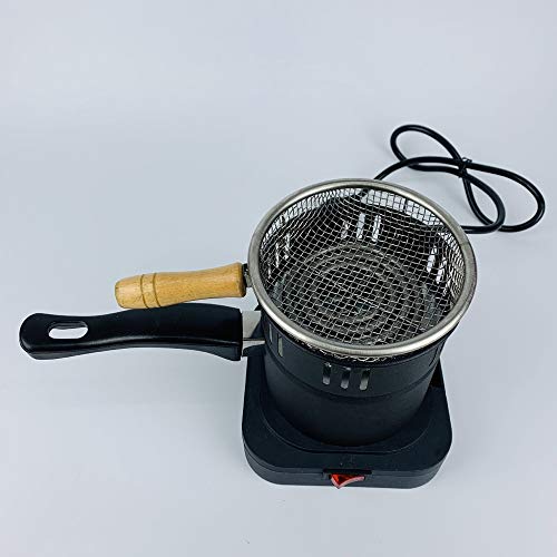 SSOLEREIT Shisha Kohle Heizung Elektrokohle Starter Brenner-Ofen Holzkohle Carbon-Hot Plate Runde Mini-Anzünder-Starter…