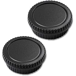 Lentes Para Camara Canon Rebel T7 EF/EF-S Tapa del cuerpo y tapa trasera de la lente para Canon Rebel SL3 SL2 T8i T7 T7i EOS 850D 250D 200D Más Canon EF/EF-S Mount DSLR (2 Kits), Accesorios para lentes Fire Rock para SL3 T8i