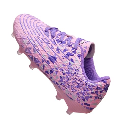 Kids Soccer Cleats Boys Girls Trainning Football Shoes for Little/Big Kid Outdoor Indoor Firm Ground Athletic Turf Lace up2