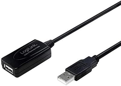 🚨 LogiLink UA0143 Câble USB 2.0 avec répéteur 10 m Noir