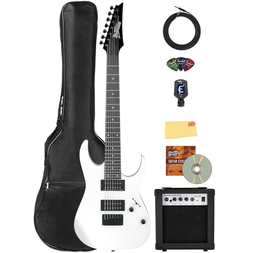 Ibanez GRG7221 7-String Electric Guitar Bundle White