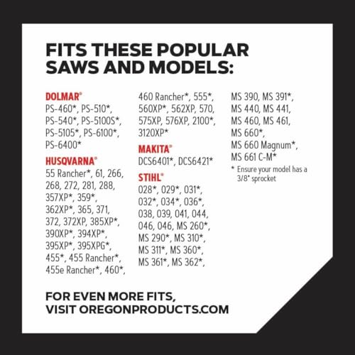 Oregon B84 Full Chisel Professional Chainsaw Chain for 24" Bar, 84 Drive Links, .050" Gauge, 3/8" Pitch, 72EXL, Fits Husqvarna, Stihl - Image 3