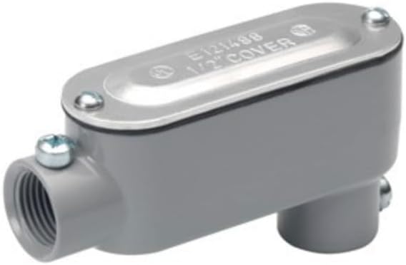 Electrical EMT LB Conduit Body Combination Threaded/Set Screw with Cover & Gasket included (1-1/2")