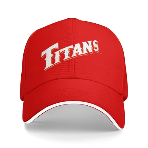 Cal State Fullerton Titans Sandwich Cap Unisex Classic Baseball Capunisex Adjustable Casquette Dad Hat Red