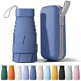 【boîte de rangement spéciale】Il peut être facilement rangé après utilisation pour garder votre sac propre et bien rangé. Indispensable pour les trajets quotidiens et les voyages, ce mini parapluie est facile à transporter et à ranger, ce qui lui permet de rester élégant par temps ensoleillé ou pluvieux