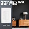 BAOMAIN 3 Switch Light Switch with Wall Plate, Triple Rocker Combination Wall Switch, 15A 120V Single Pole Electrical Light Switches, UL & CUL Certified, White