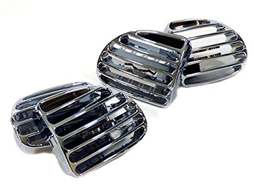 Grilles chromées d'aérateurs Peugeot 206 pour remplacer des sorties de ventilation cassées - 2