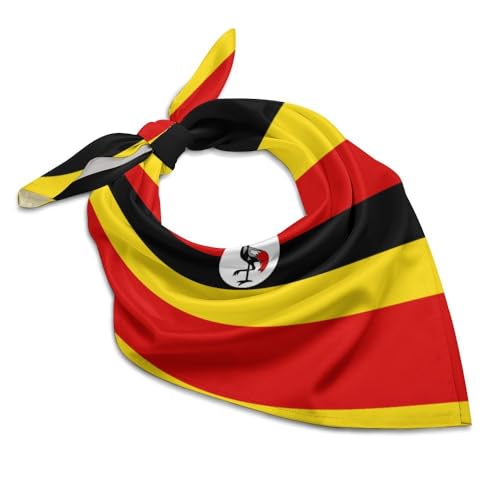 WXENAIEDK Flag of Uganda Bandanas Multi-Purpose Scarf Headband Handkerchiefs for Women Men