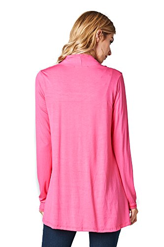 Image of Women Casual Open Front Long Sleeve Lightweight Softest Viscose Made from Bamboo Cardigan