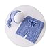 Vemonllas Fashion Cute Newborn Boy Girl Baby Costume Outfits Photography Props Hat Pants (Blue)