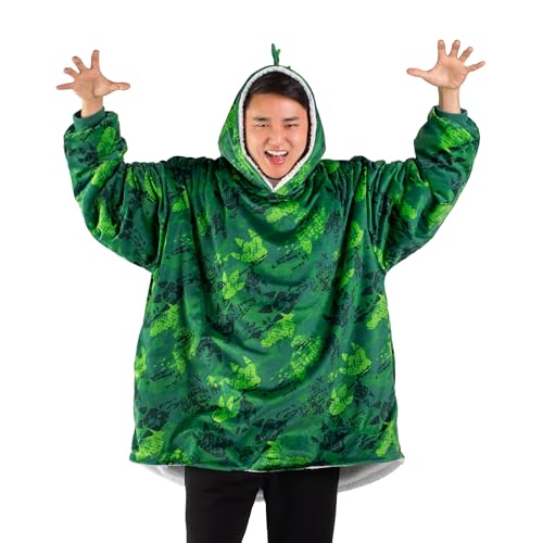 Image of Bare Home Wearable Blanket Hoodie - Soft Plush Sherpa - Warm and Cozy - Oversized Wearable Blanket
