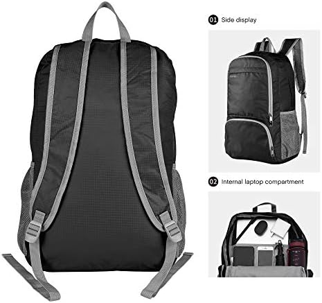 Amazon Brand - Eono - 30L Ultra Lightweight Backpack, Water Resistant Rucksack, Unisex Small Daypack for Men Women Kids Outdoor Camping Mountaineering Walking Cycling Climbing