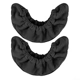 QuivyLivy Schlittschuh-Überzüge, Fleece-Schlittschuh-Protektoren, feuchtigkeitsabsorbierende Skate-Guards, elastische Schlittschuhsocken, Rostschutz-Überzüge, Winter (L schwarz)