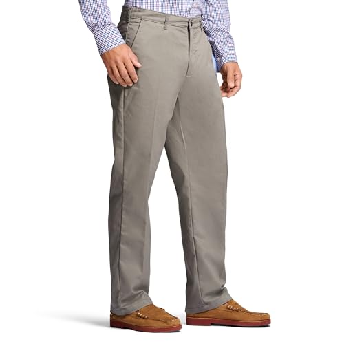 IZOD Men's Performance Stretch Classic Fit Flat Front Chino Pant3