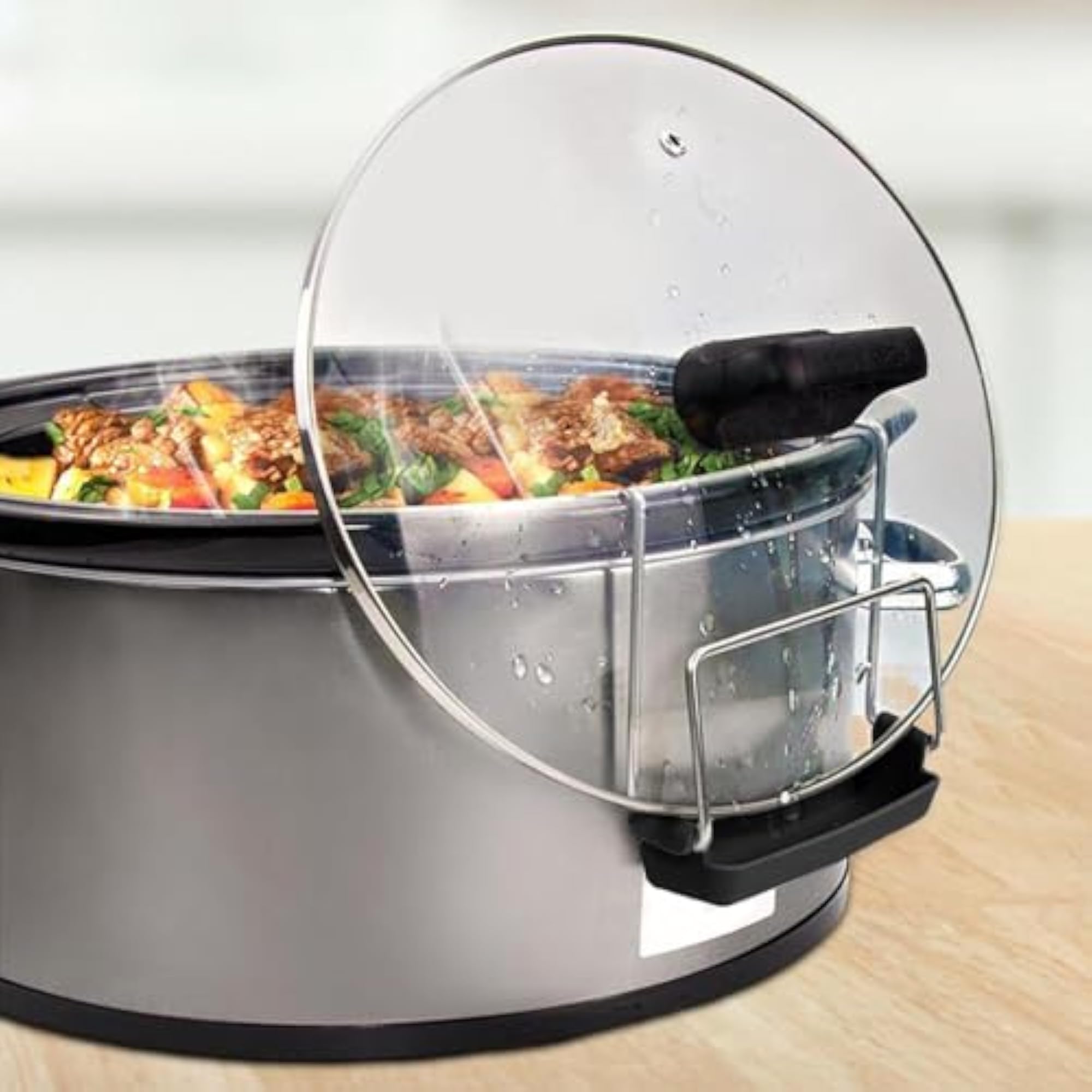 Slow Cooker Lid Holder, Sturdy Pot Lid Rack for Countertop