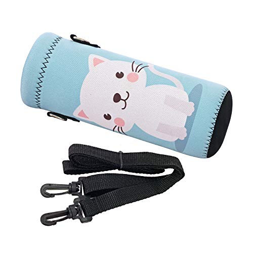 AUPET Water Bottle Bag Carrier,24oz/32oz Insulated Neoprene bottle Sling Holder Case Pouch Cover for 1000ML/750ML Bottles with Shoulder Strap for walking