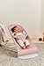 BabyBjörn Bouncer Bliss, Dusty Pink, Woven, Petal Quilt | 2-in-1 Adjustable Baby Bouncer Seat and Toddler Chair, Newborn to Toddler (8-29 lbs), 4 Positions, Lightweight & Portable