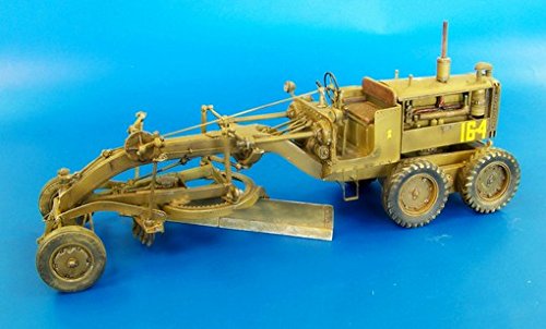 Niveleuse Caterpillar N°12 miniature en kit plastique à assembler de modèle réduit