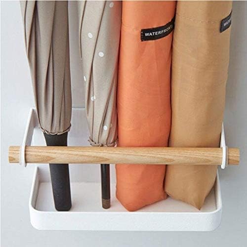 Nordic Iron Wood Magnet Storage Rack Wall Mounted Umbrella Stand Home Garden