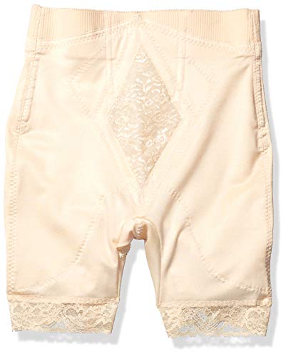 Rago Women's Hi Waist Long Leg Shaper, Beige, Large (30)