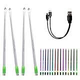Hami LED Light Up Drum sticks 2 Pack(4pcs), 15 Color Changing Drumsticks, Support USB Charging with Opening Key, PC Polymer Material, Durable Professional Musical Practice for Kids Adults