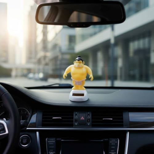 MYCENSE Children Play Vehicle Solar Dancing Figurine Auto Swinging Dashboard Toy Photovoltaic Powered Bobblehead Suitable for Daily Driving Office desks windowsills Gifting