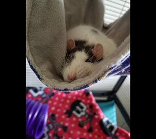 Alwaysuc Large Luxury Double Bunkbed Hammock,Pet Double Bunkbed Cage Hammock Sleeper for Parrot Hamster Ferret Sugar Glider Rats mice chinchinlla Small Animals