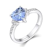 piedra alejandrita propiedades Anillo de piedras preciosas de plata: circonita cúbica AAA