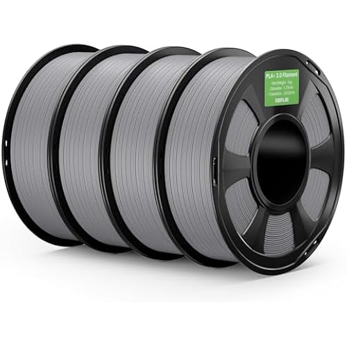 PLA+ 2.0 Filament 1.75mm 3D Printer Filament, Grey 4KG