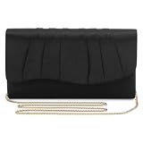UBAYMAX Black Clutch Purses for Women Formal Elegant Evening Bag Handbags