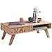 Produktbild FineBuy Couchtisch RAWI 95x35x50 cm Akazie Massivholz Sofatisch | Design Wohnzimmertisch mit Schublade | Stubentisch Landhaus braun | Designer Holztisch Kaffeetisch massiv | Tisch Wohnzimmer modern