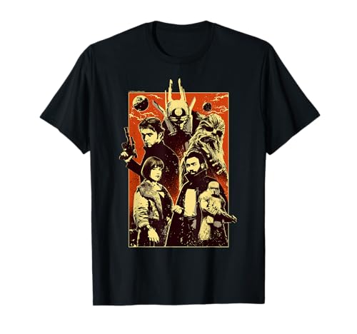T-shirt Star Wars Han Solo Movie Group Shot style vintage pour fan