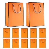 10 Stück Kraftpapiertüten Mit Bandgriff – Mittelgroß, 22x32x10 Cm, Robust & Umweltfreundlich, Ideal Für Geschenke, Einkauf, Party, Weihnachten