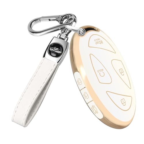 QBUC for Car Key Fob Cover,TPU 360 Degree Car Key